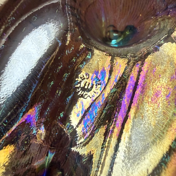 5 inch Rosso hen on nest. Titanium carnival - Picture 6 of 9